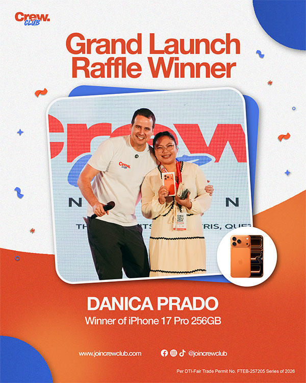 Danica Prado — winner of iPhone 17 Pro 256GB