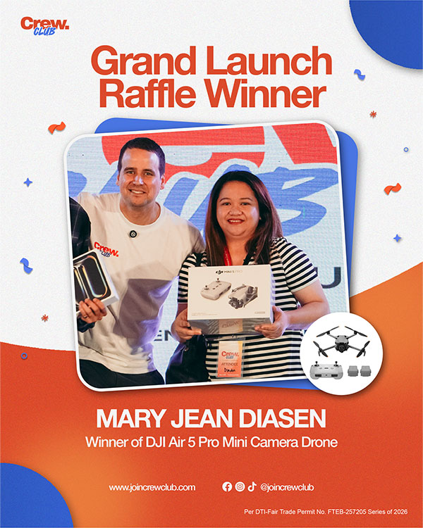 Mary Jean Diasen — winner of DJI Air 5 Pro Mini Camera Drone